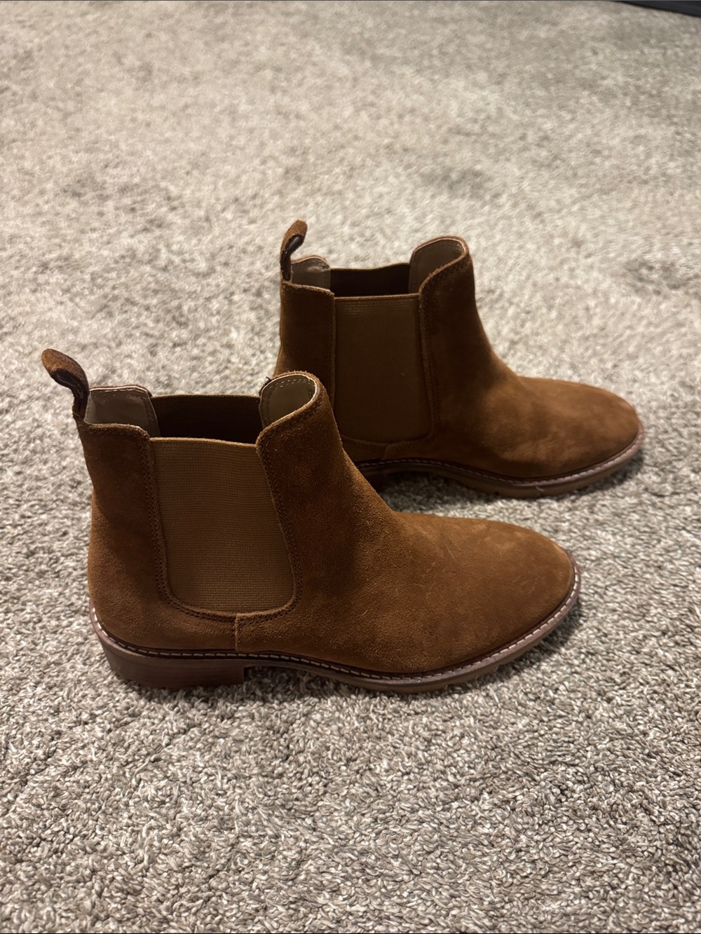 Women’s Steve Madden Leopold Chelsea brown leather boots 7